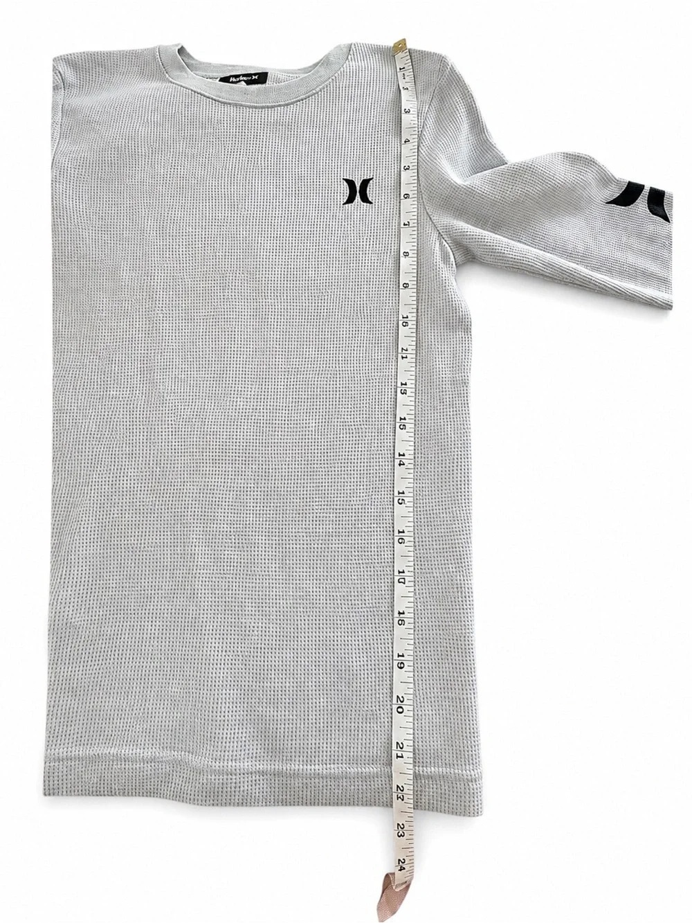 Hurley Light Gray Thermal Top with Blue Shorts